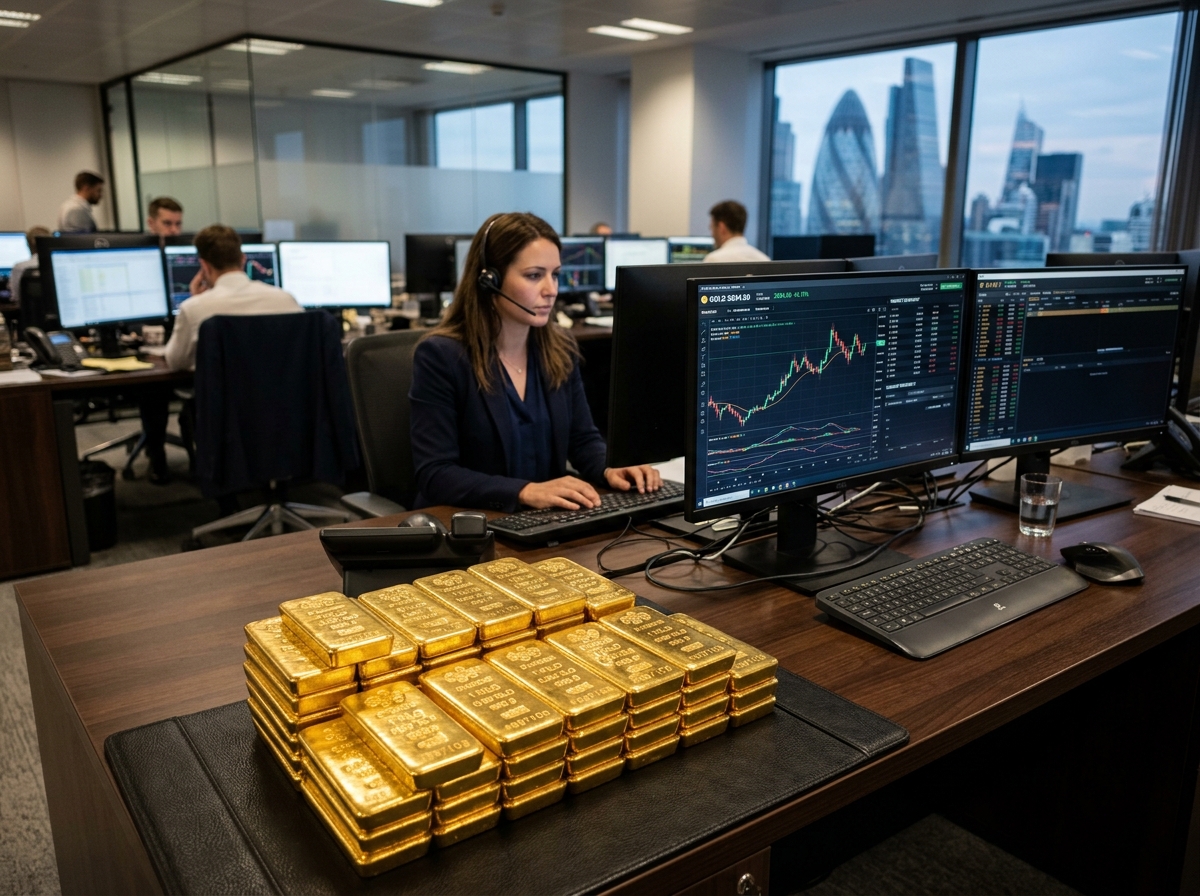 Gold Bullion Trading Floor
